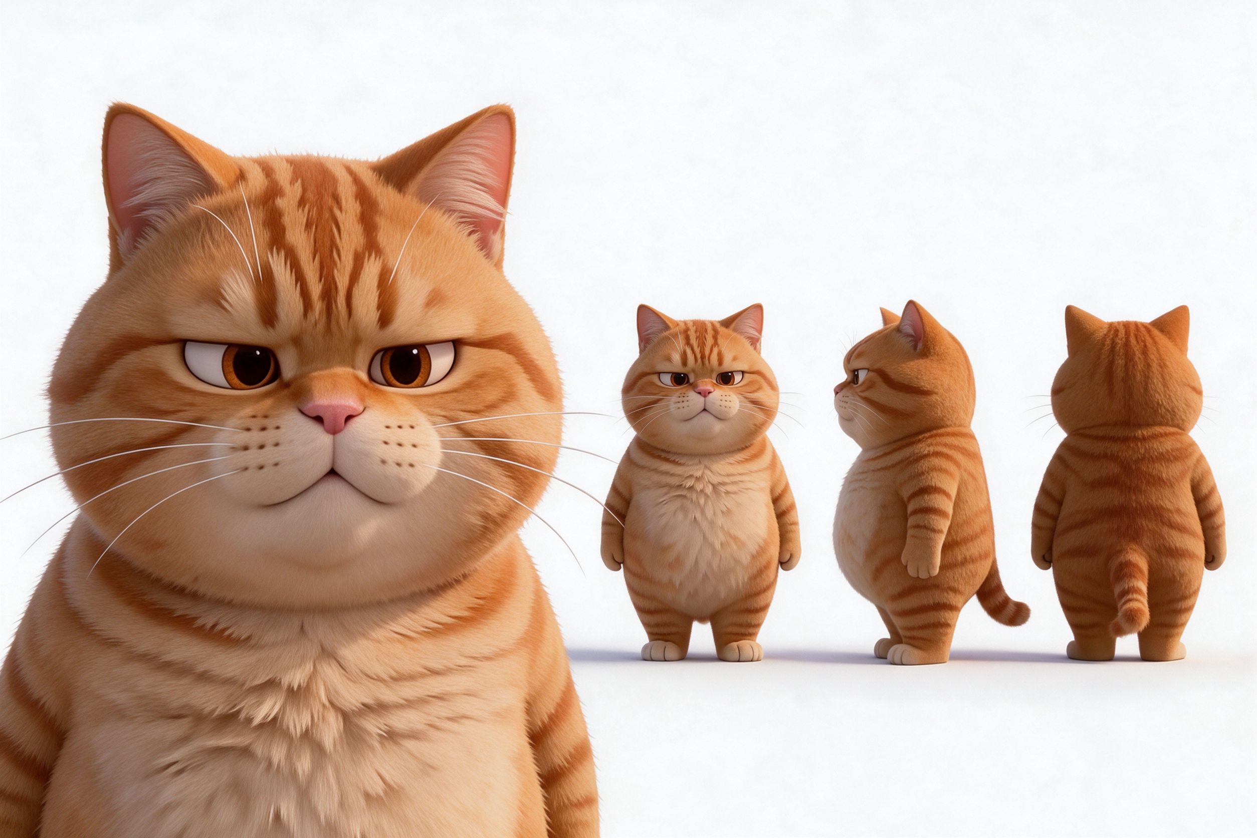 胖橘猫三视图