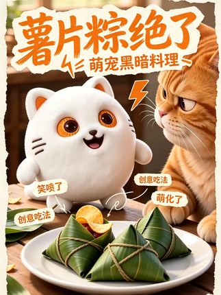 鱼丸猫粽子藏薯片